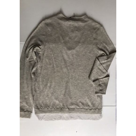 RAG & BONE Sweater Womens Size Medium Wool Silk WILTSHIRE V neck TOP M quiet lux - Picture 2 of 8